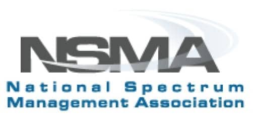 This image is the NSMA logo, featuring the acronym prominently with "National Spectrum Management Association" underneath.